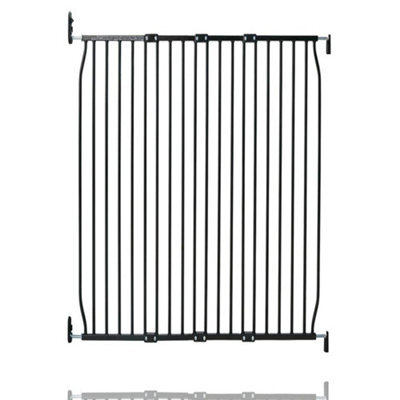 Safetots Extra Tall Eco Screw Fit Baby Gate, Black, 110Cm - 120Cm, Extra Tall Gate 100Cm In Height, Stair Gate For Baby - image 1