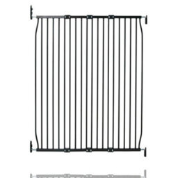 Safetots Extra Tall Eco Screw Fit Baby Gate, Black, 110Cm - 120Cm, Extra Tall Gate 100Cm In Height, Stair Gate For Baby - thumbnail 1
