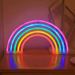 Rainbow Led Neon Night Light For Home Decor 30 X 16.5 Cm - thumbnail 4
