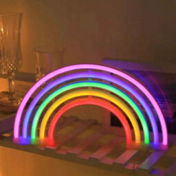 Rainbow Led Neon Night Light For Home Decor 30 X 16.5 Cm - thumbnail 5
