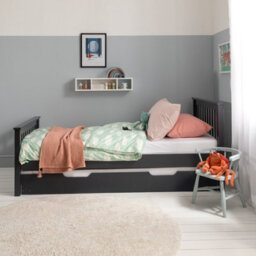 Nöa & Nani Noa & Nani Single Bed Frame With Spacesaver Pull Out Trundle In Anthracite Hampshire - thumbnail 3