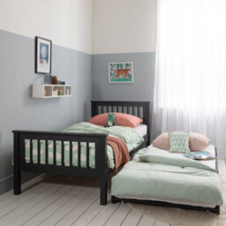 Nöa & Nani Noa & Nani Single Bed Frame With Spacesaver Pull Out Trundle In Anthracite Hampshire - thumbnail 4