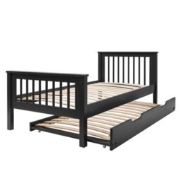 Nöa & Nani Noa & Nani Single Bed Frame With Spacesaver Pull Out Trundle In Anthracite Hampshire - thumbnail 6