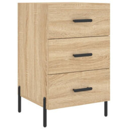 Berkfield Bedside Cabinet Sonoma Oak 40X40X66 Cm Engineered Wood - thumbnail 2