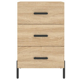 Berkfield Bedside Cabinet Sonoma Oak 40X40X66 Cm Engineered Wood - thumbnail 5