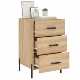 Berkfield Bedside Cabinet Sonoma Oak 40X40X66 Cm Engineered Wood - thumbnail 4