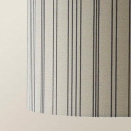 Valuelights Hallie Natural Linen Stripe Detail Small Drum Ceiling Lamp Shade (D)26Cm - thumbnail 4