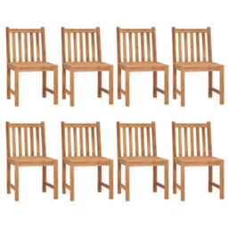 Berkfield 9 Piece Garden Dining Set Solid Teak Wood - thumbnail 3