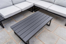 Jack Stonehouse Santorini 5 Seater Garden Sofa Set With Table - Large Modular L Shape Lounge Furniture Set For Patio, Decking - Grey - thumbnail 5