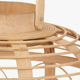 Pacific Lifestyle Large Natural Bamboo And Glass Lantern - thumbnail 5