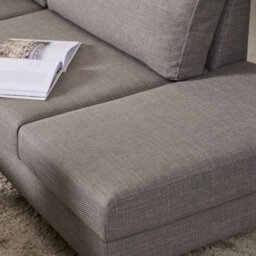 Furniture To Go Omaha Right Hand Facing Corner Sofa In Light Grey Brown Fabric - thumbnail 6