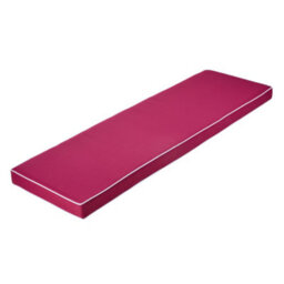 Alfresia Wine Red 3 Seater Garden Bench Cushion, 153Cm Wide, Filled With Thick Luxury Foam