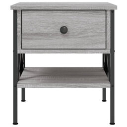 Berkfield Industrial Bedside Tables 2 Pcs Grey Sonoma 40X42X45 Cm Engineered Wood - thumbnail 6