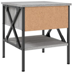 Berkfield Industrial Bedside Tables 2 Pcs Grey Sonoma 40X42X45 Cm Engineered Wood - thumbnail 9