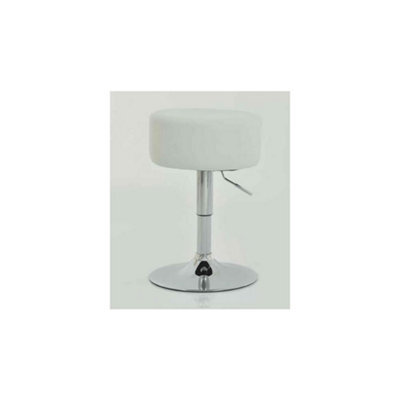 Low Small Bar Stool - White Stool