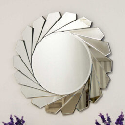 Mirroroutlet All Glass Frameless Modern Circular  Round Wall Mirror 80 X 80 Cm - thumbnail 3