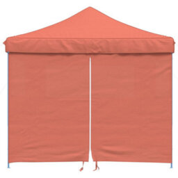 Walplus Foldable Party Tent Garden Gazebo Canopy Pop-Up With 4 Sidewalls Terracotta - thumbnail 3
