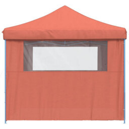 Walplus Foldable Party Tent Garden Gazebo Canopy Pop-Up With 4 Sidewalls Terracotta - thumbnail 4