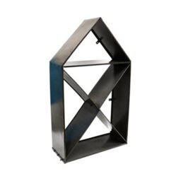Ivyline House Sculptural Log Storage Natural Black H125Cm W70Cm - thumbnail 2