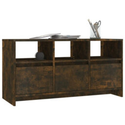 Walplus Tv Cabinet Smoked Oak 102X37.5X52.5 Cm Engineered Wood - thumbnail 4