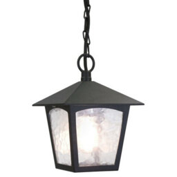 Stylish Ip43 Black Led Outdoor Lantern With E27 Socket
