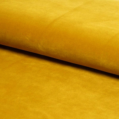 150Cm Riga Ottoman Storage Box With Wooden Legs, Mustard Gold Velvet Upholstered Chesterfield Storage Ottoman Box - image 1