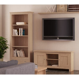Dorel Home Loft24 Emerald Tv Stand With 2 Doors In Oak - thumbnail 4