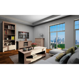Dorel Home Loft24 Emerald Tv Stand With 2 Doors In Oak - thumbnail 3