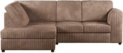 SOFASELECTIONUK LTD Jumbo Cord High Back 4-Seater Left Hand Facing Corner Sofa Transform Your Living Space And Style