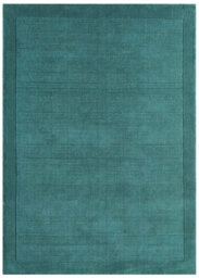 Teal Simple And Stylish Wool Handmade Modern Plain Rug For Living Room And Bedroom-80Cm X 150Cm - thumbnail 6