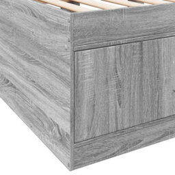 Berkfield Daybed With Drawers Without Mattress Grey Sonoma 75X190 Cm Small Single - thumbnail 8