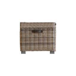 Fwstyle Kubu Rattan Lift Up Greywash Pine Storage Side Table Ready Assembled - thumbnail 5