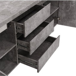 Furniture in Fashion Sydney Large Sideboard With 2 Door 3 Drawer In Concrete Effect - thumbnail 7