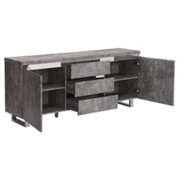 Furniture in Fashion Sydney Large Sideboard With 2 Door 3 Drawer In Concrete Effect - thumbnail 3