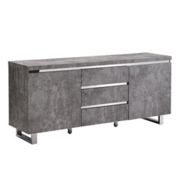 Furniture in Fashion Sydney Large Sideboard With 2 Door 3 Drawer In Concrete Effect - thumbnail 2