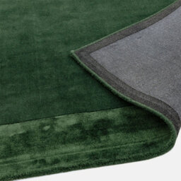 Green Bordered Wool Handmade Luxurious Modern Plain Easy To Clean Rug For Dining Room Bedroom And Living Room-160Cm X 230Cm - thumbnail 3