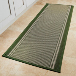 Coopers of Stortford Woodland Sage Kitchen Mat - Anti-Skid Runner With Non-Slip Rubber Backing, Protects Floors From Spills & Wear, 137X49Cm