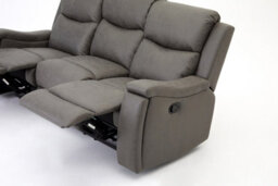 Home Detail Collins Sofa Suite 3 Seater Manual Recliner Grey Pu Faux Leather - thumbnail 6