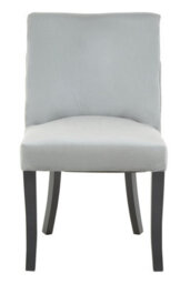 Orsina Premier Housewares Grey Velvet Dining Chair With Black Legs - thumbnail 5