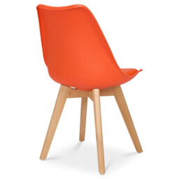 Bravich Rocco Tulip Dining Chair - Orange - Set Of 2 - thumbnail 7