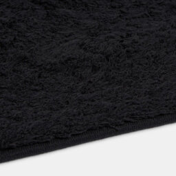 Ohs Fluffy Teddy Rug Soft Floor Carpet Non Slip Area Mat, Black - 80Cm X 150Cm - thumbnail 4