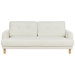 Beliani Living Room Set 4 Seater Tuve Fabric Off-White - thumbnail 5