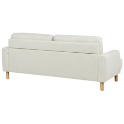 Beliani Living Room Set 4 Seater Tuve Fabric Off-White - thumbnail 6