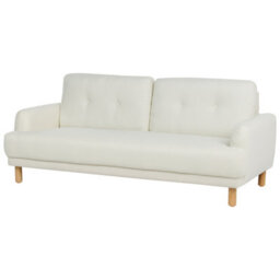Beliani Living Room Set 4 Seater Tuve Fabric Off-White - thumbnail 4