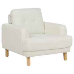 Beliani Living Room Set 4 Seater Tuve Fabric Off-White - thumbnail 7