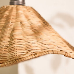 Dibor Traditional Roscoe Rattan Scalloped Easy Fit Decor Ceiling Shade H19 X D44Cm - thumbnail 4