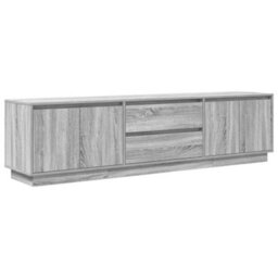 Berkfield Tv Cabinet With Led Lights Grey Sonoma 193.5X41X50 Cm - thumbnail 3