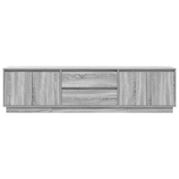 Berkfield Tv Cabinet With Led Lights Grey Sonoma 193.5X41X50 Cm - thumbnail 7