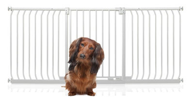 Bettacare Elite Pressure Dog Gate, 197Cm - 206Cm, Matt White, Pressure Fit Pet Gate For Dog And Puppy - image 1