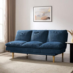 Home Detail Poppy Clic-Clac Sofa Bed, Dark Blue Linen - thumbnail 1